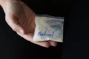 Illicit fentanyl in bag