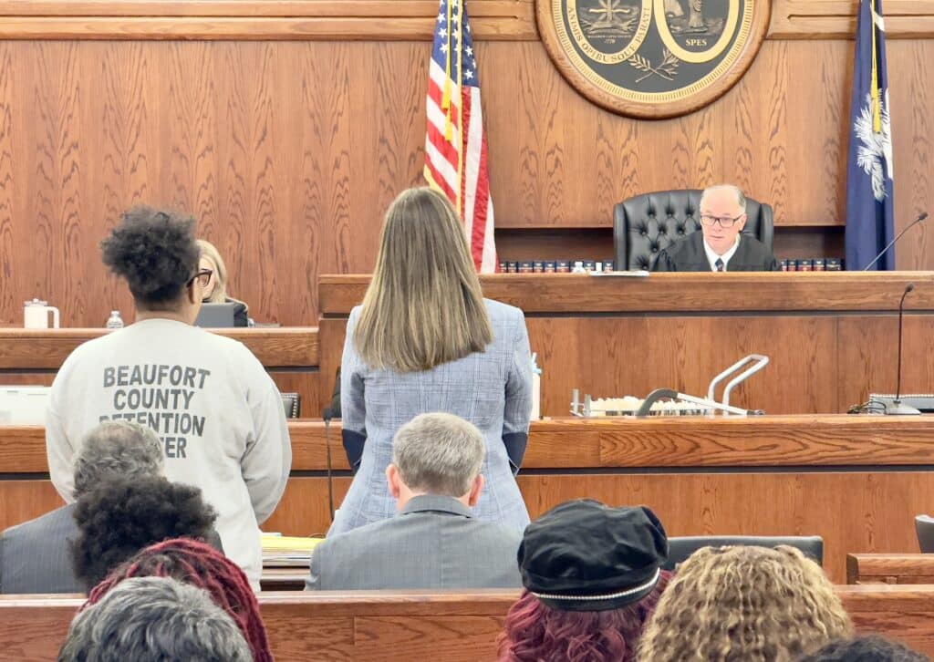 Shayniah Void in front of Judge Bonds.