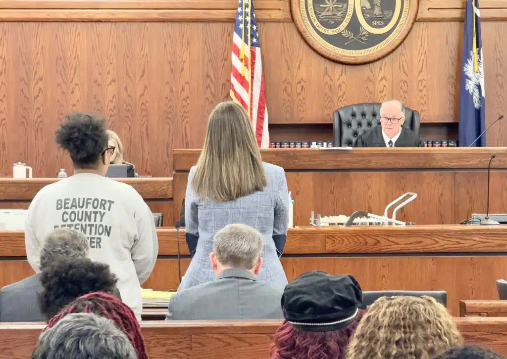 Shayniah Void in front of Judge Bonds.