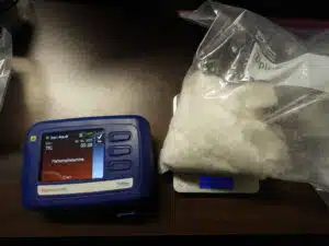 Methamphetamine recovered from a seizure at the Ridgeland home of Jan Louis Ortiz-Rolon.